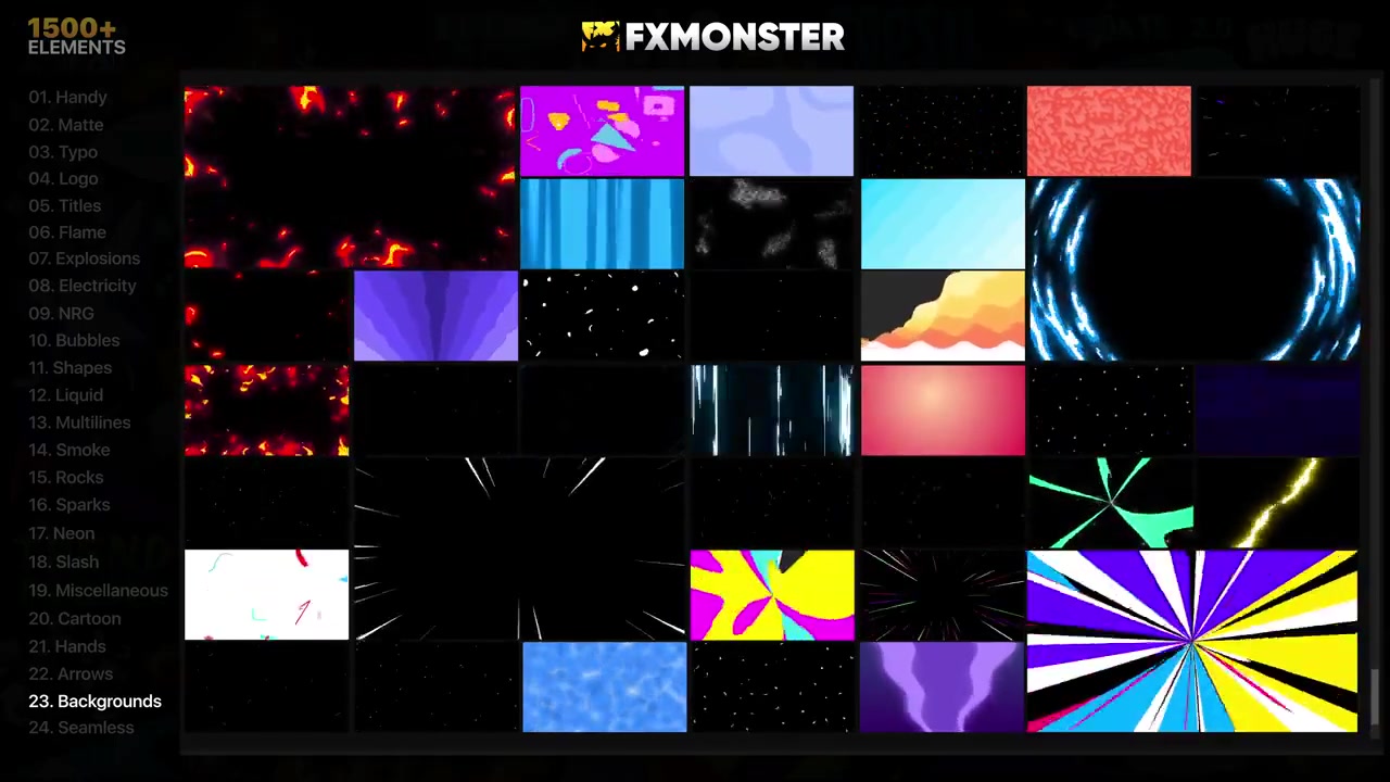 FX MONSTER Premium Pack [1650+ 2D FX Elements] Videohive 32201381 After Effects Image 13