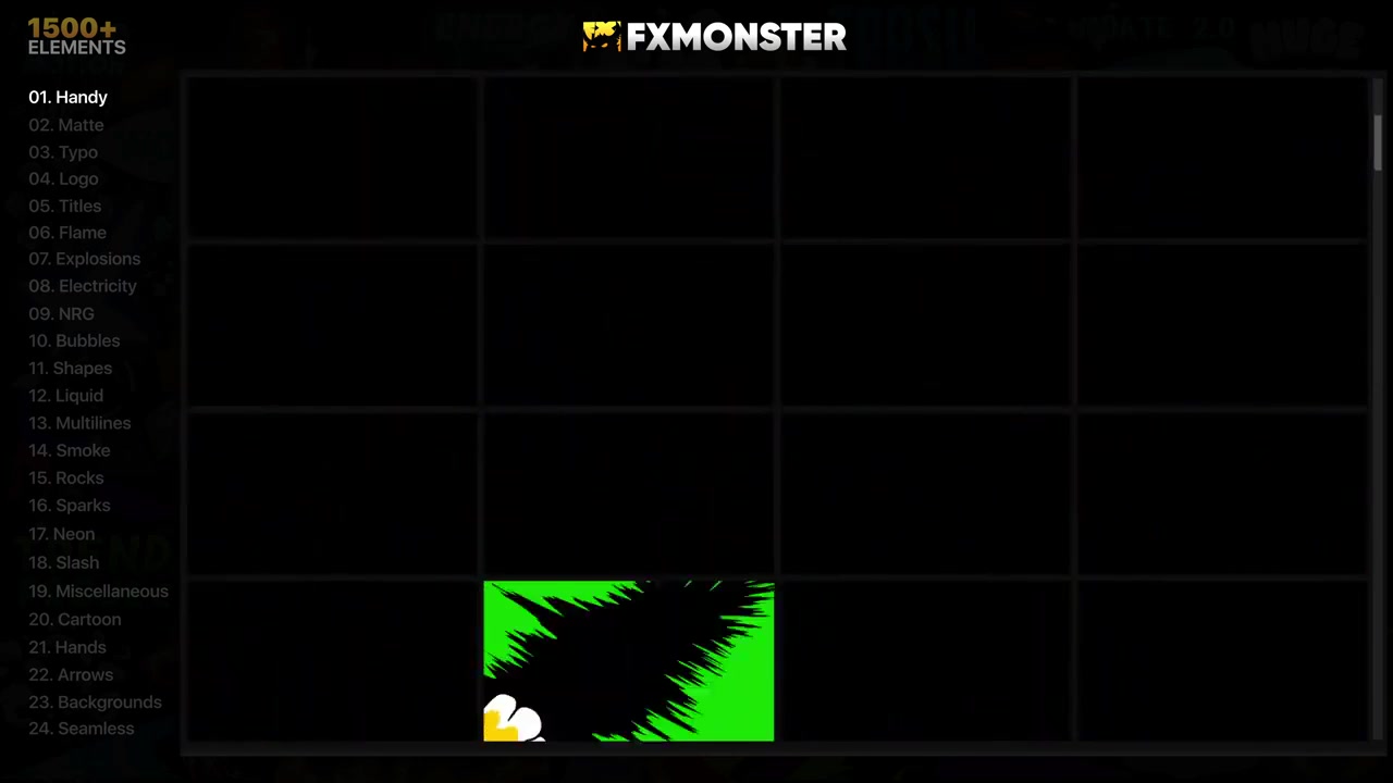 FX MONSTER Premium Pack [1650+ 2D FX Elements] Videohive 32201381 After Effects Image 4