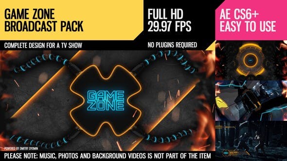 Game Zone (Broadcast Pack) - Videohive Download 9585671