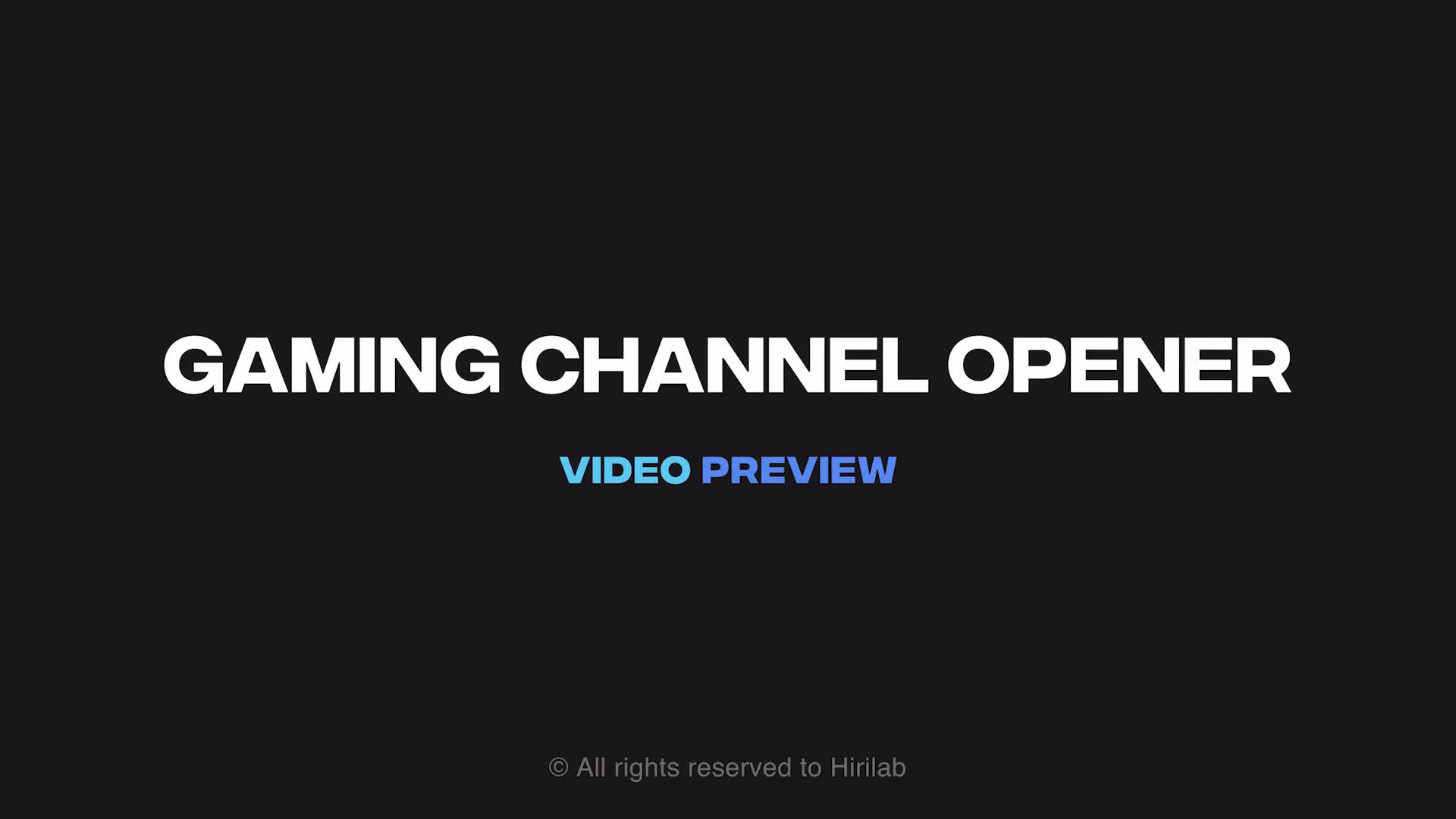 Gaming Channel Opener Videohive 35928994 After Effects Image 1