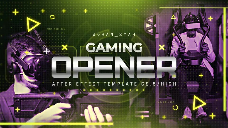 FREE) VIDEOHIVE  GAMING CHANNEL OPENER - Free After Effects