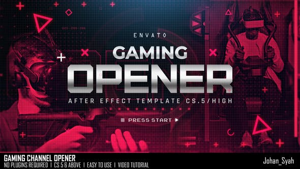 FREE) Gamers Pack - Free After Effects Templates (Official Site) -  Videohive projects