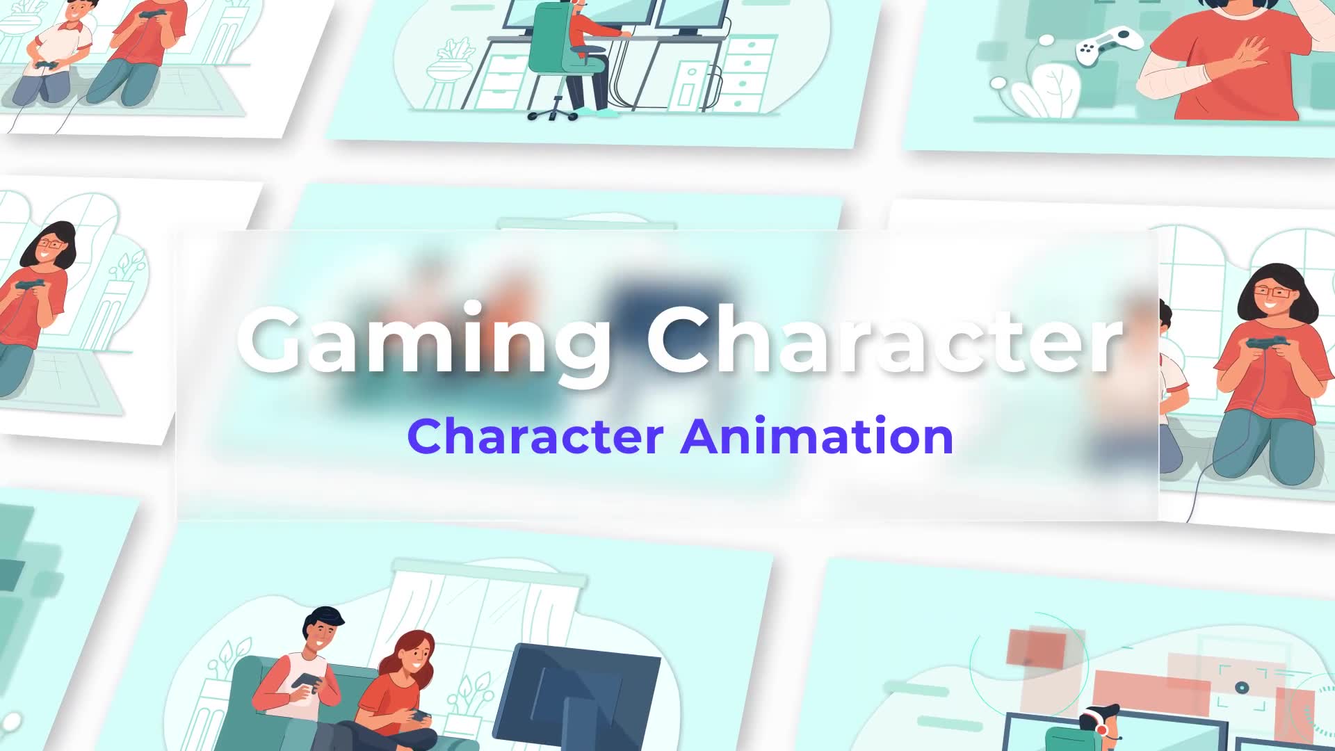 Gaming character Animated Scene Pack Videohive 36766715 After Effects Image 2