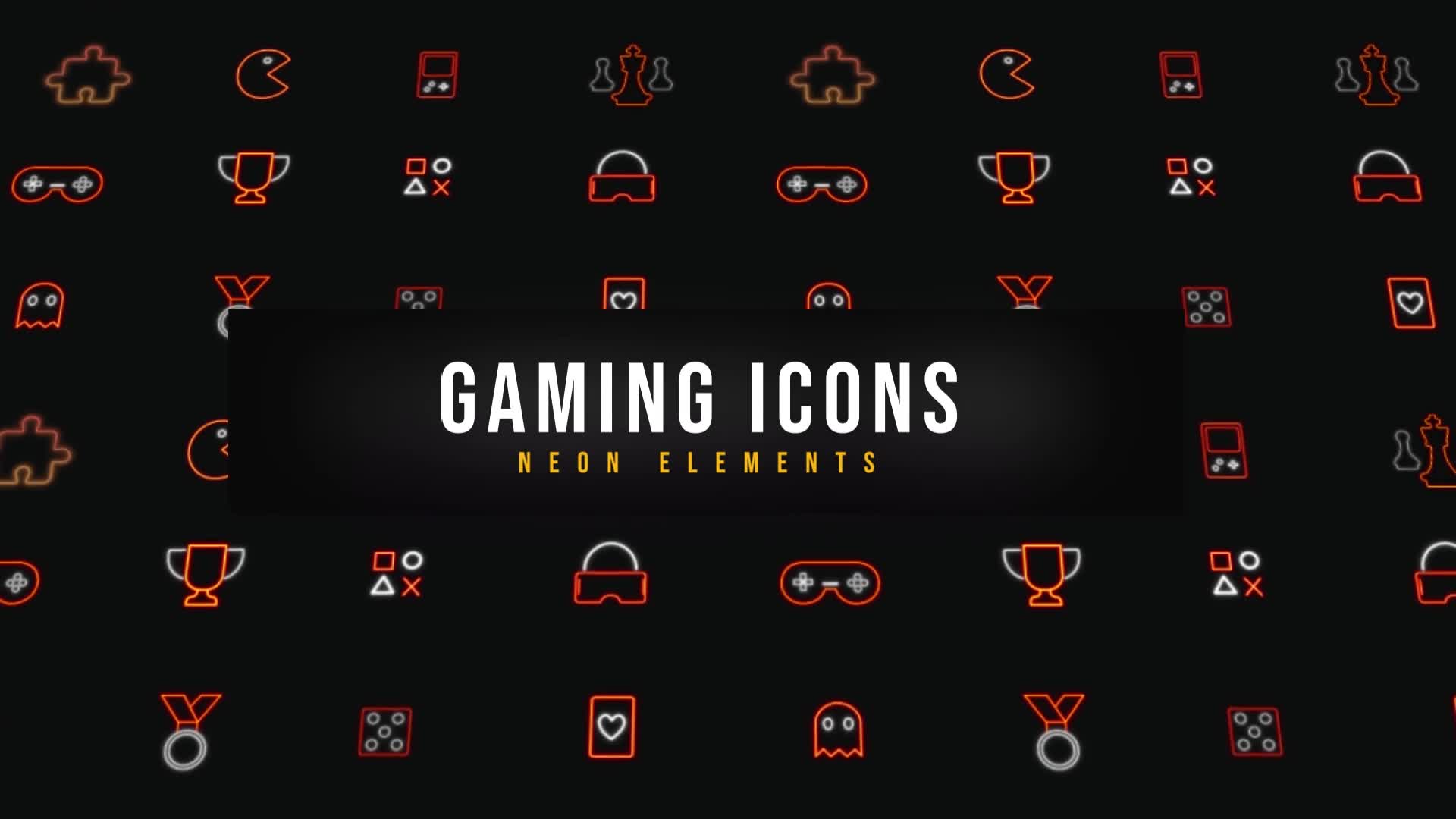 Gaming Neon Icons Videohive 39207570 Apple Motion Image 1