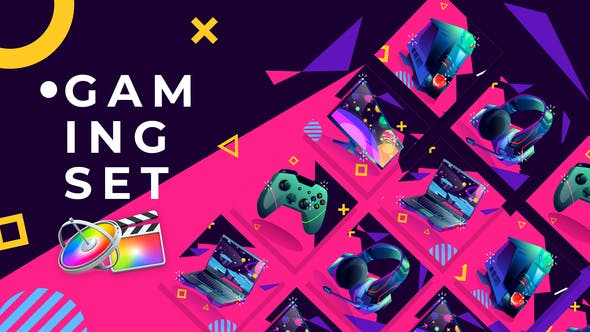 Gaming Set Product Promo | Apple Motion & FCPX - Videohive Download 31939734