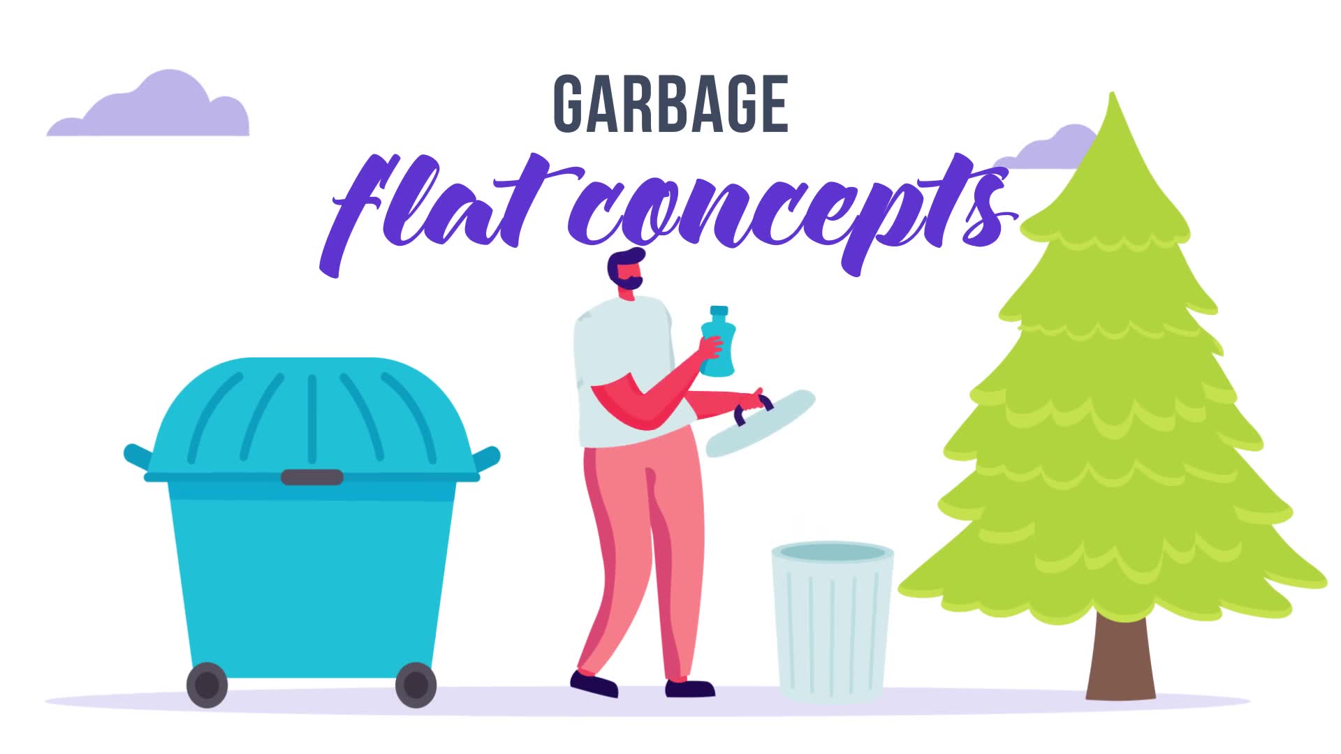 Garbage Flat Concept Videohive 33189215 After Effects Image 2