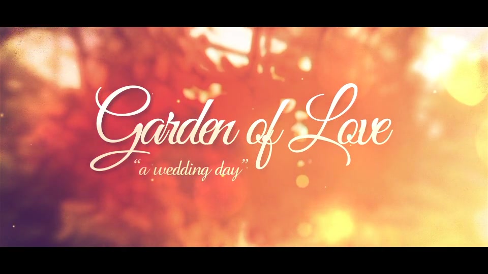 Garden of Love A Wedding Day - Download Videohive 11407853