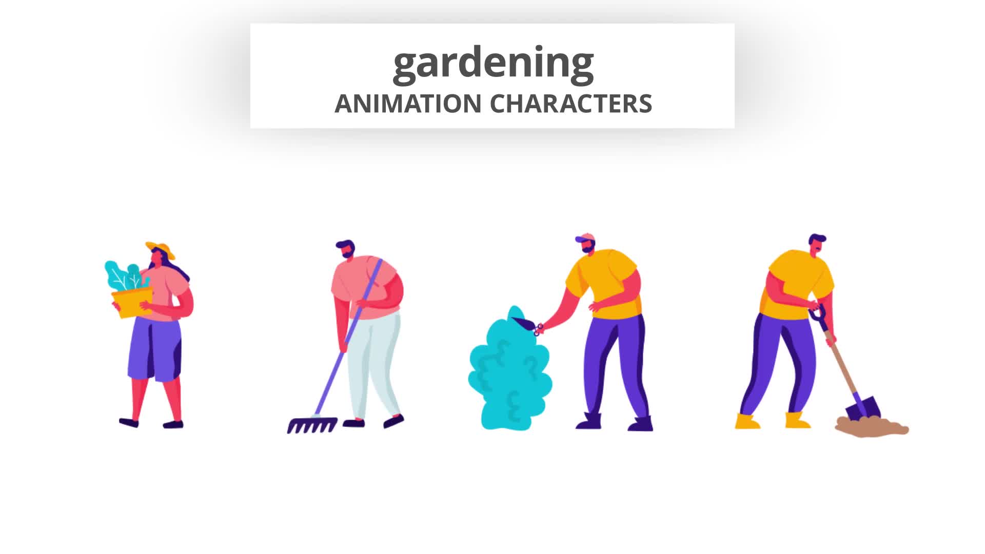 Gardening Character Set Videohive 32842647 After Effects Image 10