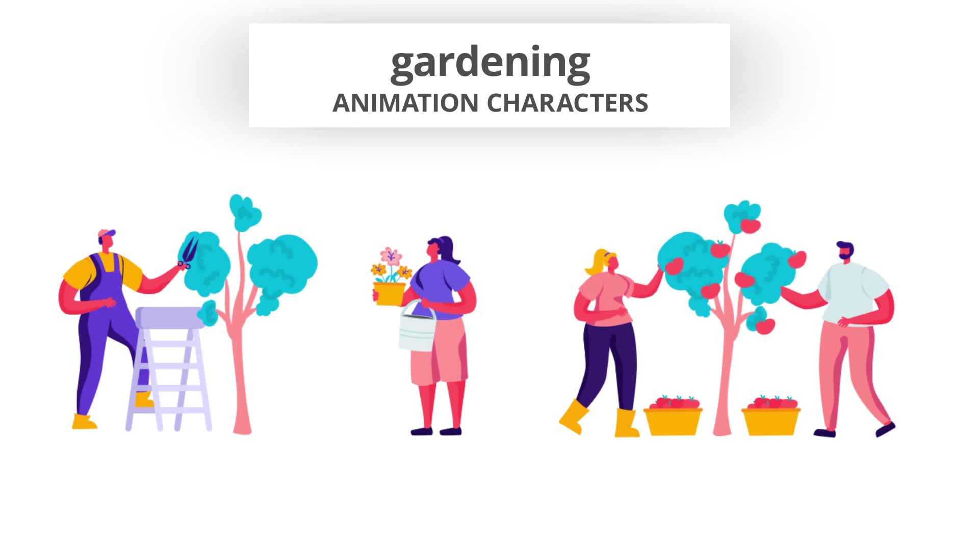 Gardening Character Set Videohive 32842647 After Effects Image 5