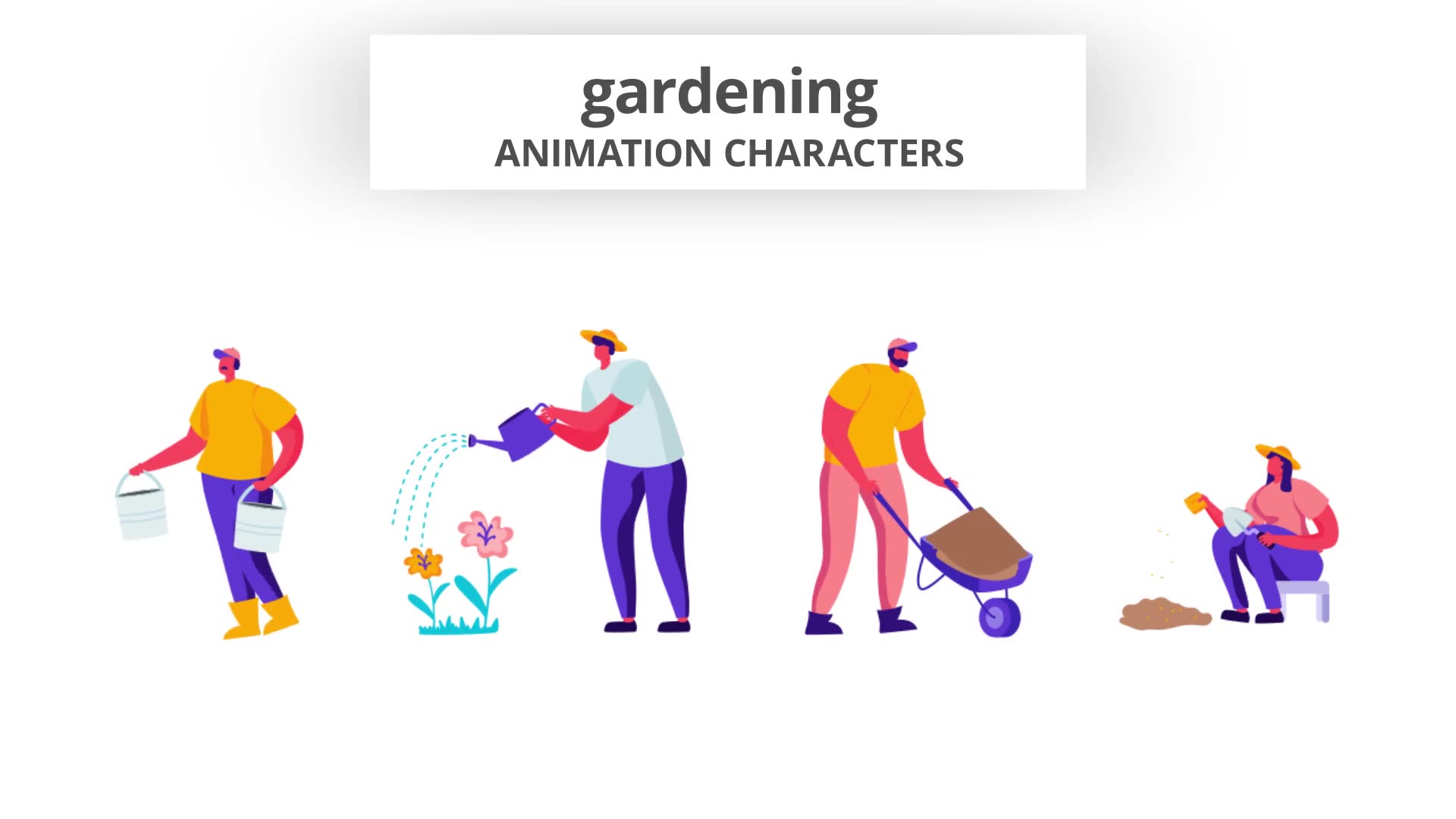 Gardening Character Set Videohive 32842647 After Effects Image 7