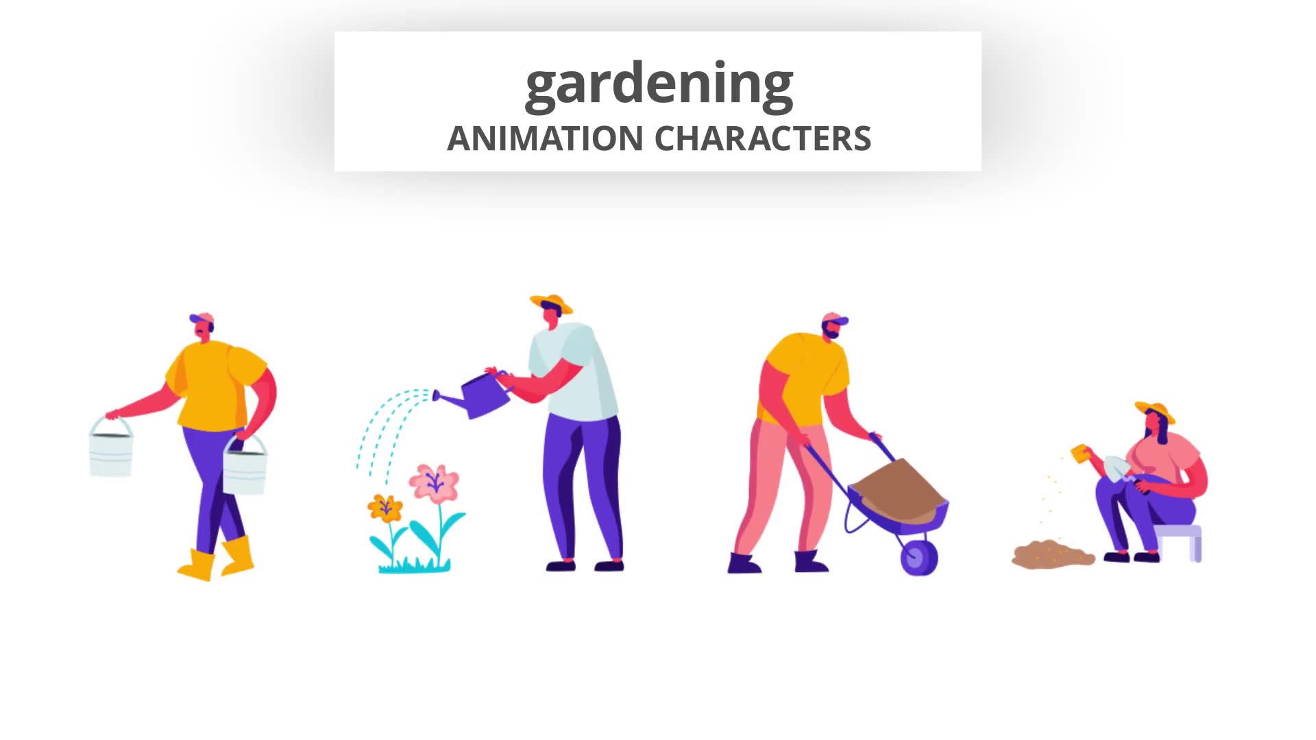 Gardening Character Set Videohive 32842647 After Effects Image 8