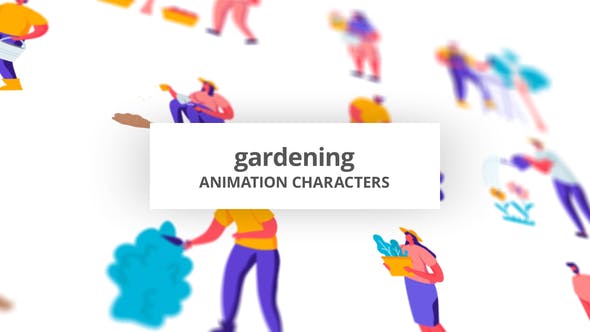 Gardening Character Set - Videohive Download 32842647
