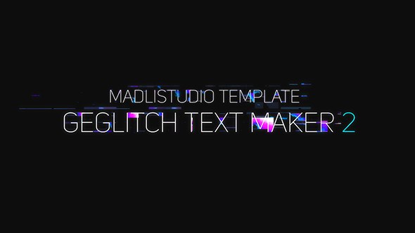Ge Glitch Text Maker 2 - Download Videohive 19435893