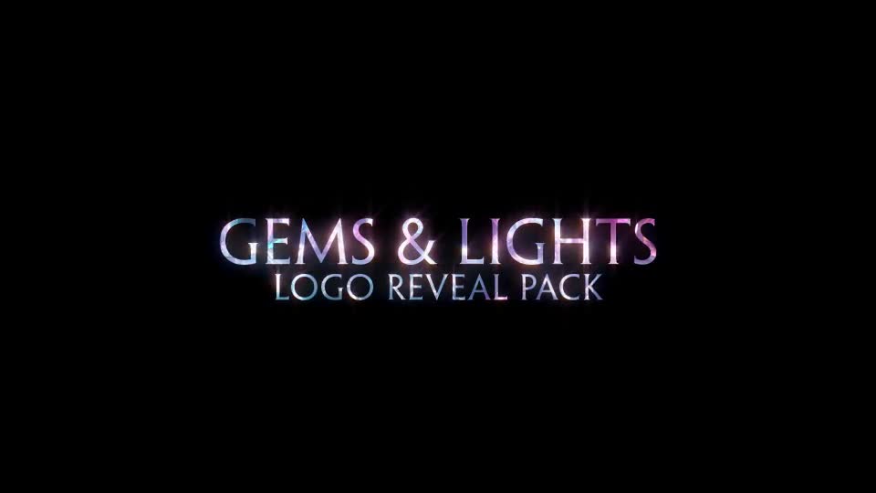 Gems & Lights Gemstones Logo Reveal Pack - Download Videohive 21760104