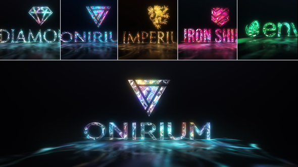 Gems & Lights Gemstones Logo Reveal Pack - Download Videohive 21760104