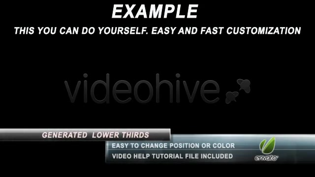 Generated Lower Thirds - Download Videohive 232625