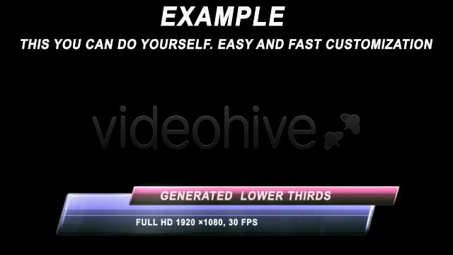Generated Lower Thirds - Download Videohive 232625