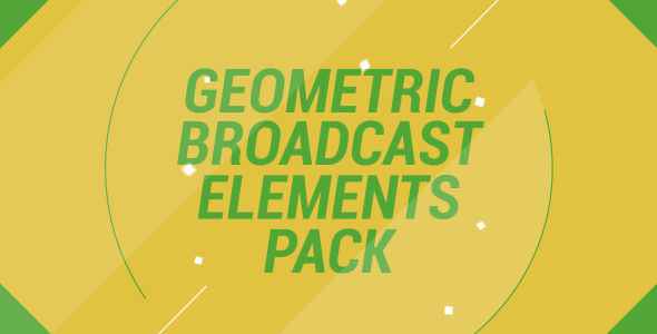 Geometric Broadcast Elements Pack - Download Videohive 8606180