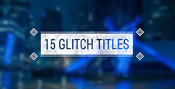 Geometric Glitch Titles - Download 12975002 Videohive