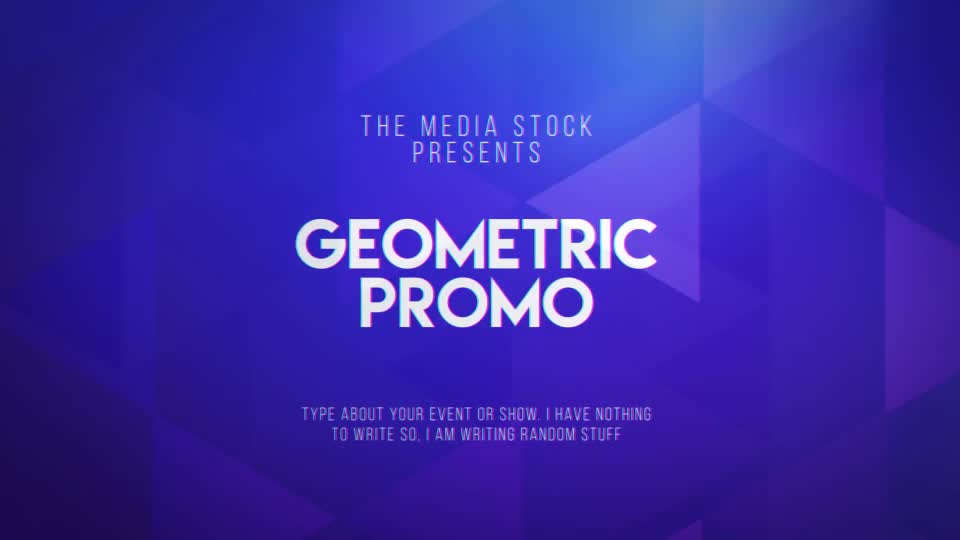 Geometric Promo Videohive 19694068 After Effects Image 1