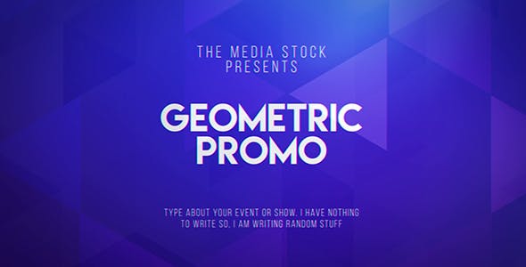Geometric Promo - 19694068 Download Videohive