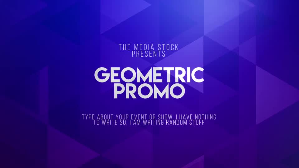 Geometric Promo - Download Videohive 21693407