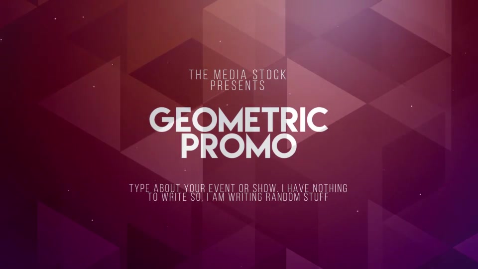 Geometric Promo - Download Videohive 21693407