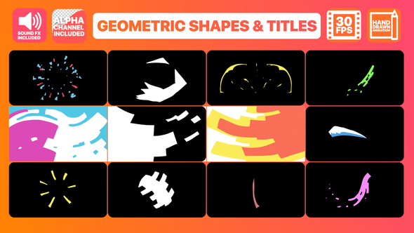 Geometric Shapes And Titles - Download Videohive 23172451