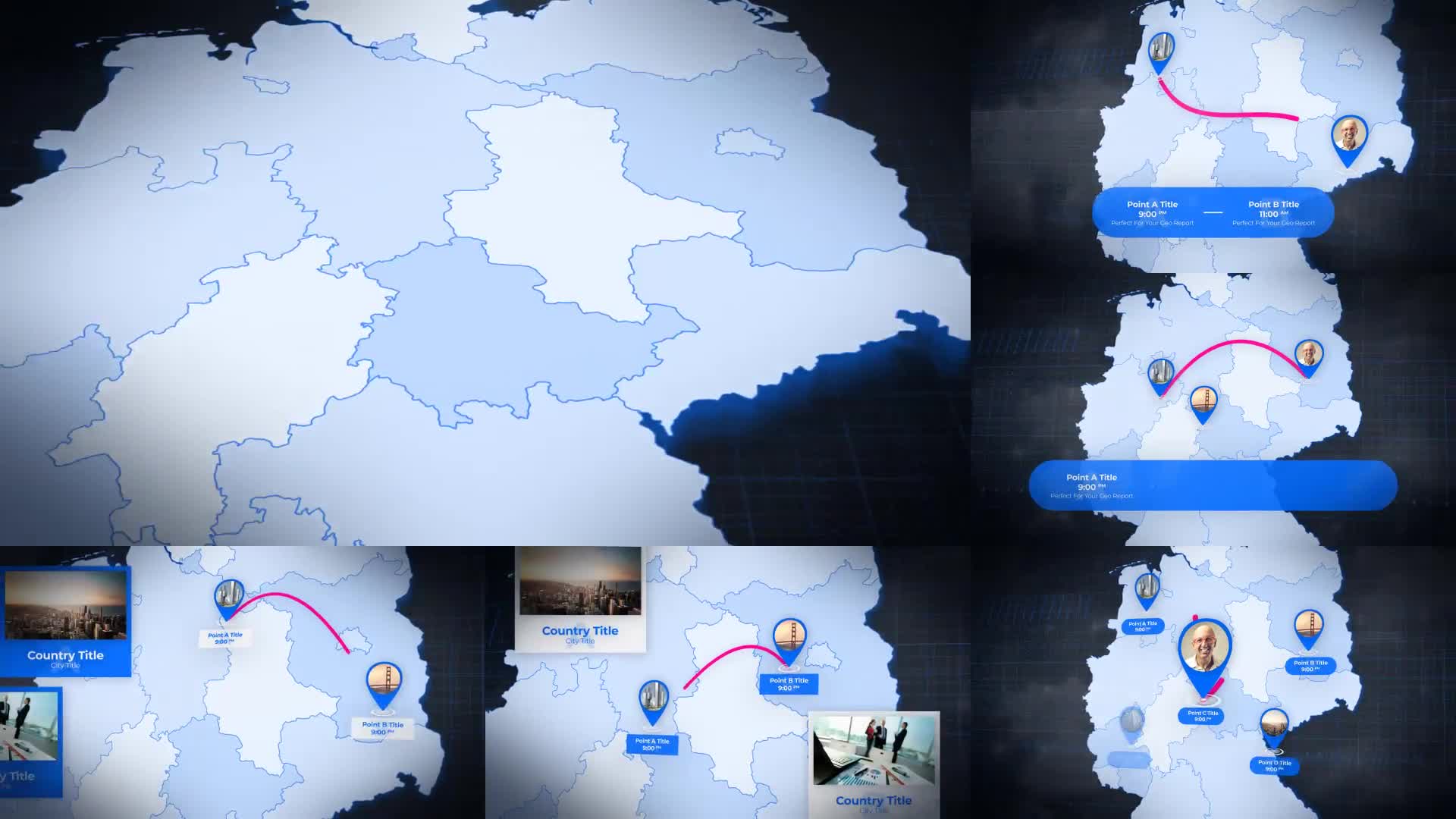 Germany Map Deutschland Map Kit Federal Republic of Germany Map Videohive 24039674 After Effects Image 1