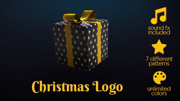 Gift Box Logo Christmas and New Year 2022 - 21074253 Download Videohive