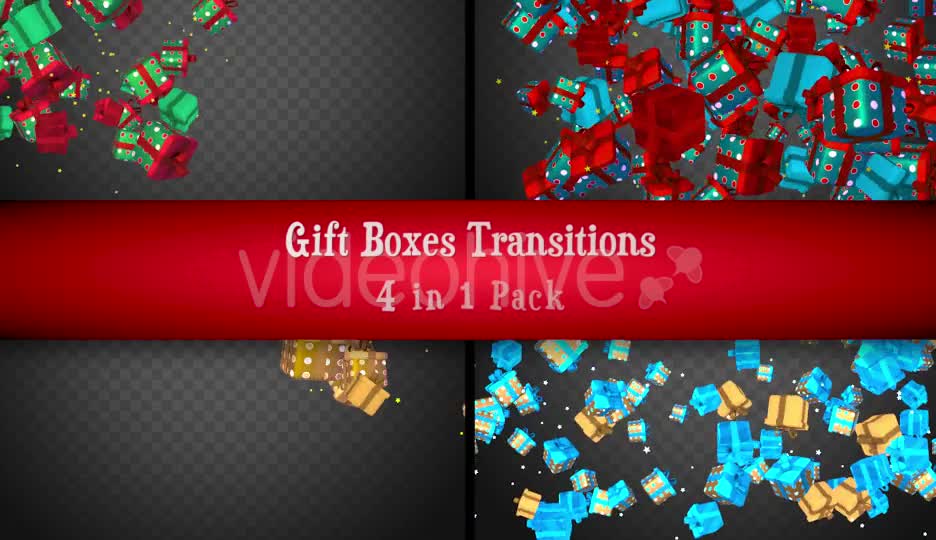 Gift Boxes Transitions Pack - Download Videohive 21060758