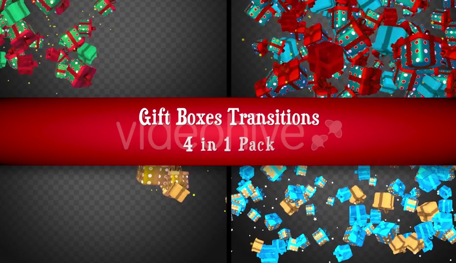 Gift Boxes Transitions Pack - Download Videohive 21060758