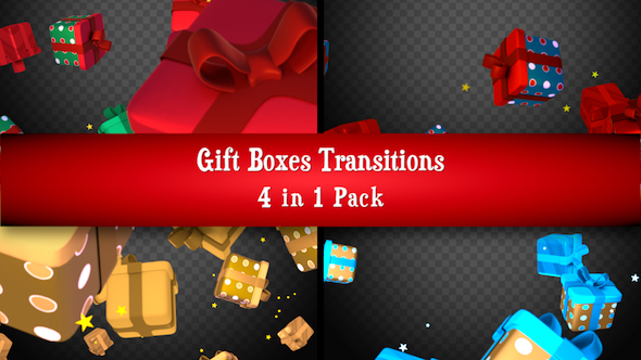 Gift Boxes Transitions Pack - Download Videohive 21060758