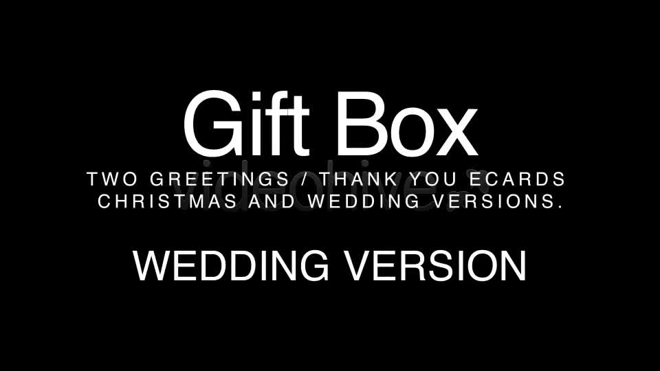 Giftbox Wedding & Christmas Videohive 2776010 After Effects Image 1