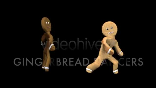 Gingerbread Dancers Pack of 3 Videohive 3407869 Motion Graphics Image 1