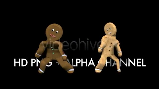Gingerbread Dancers Pack of 3 Videohive 3407869 Motion Graphics Image 10