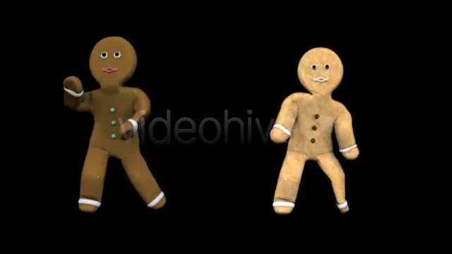 Gingerbread Dancers Pack of 3 Videohive 3407869 Motion Graphics Image 5