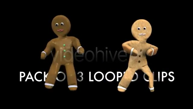 Gingerbread Dancers Pack of 3 Videohive 3407869 Motion Graphics Image 8