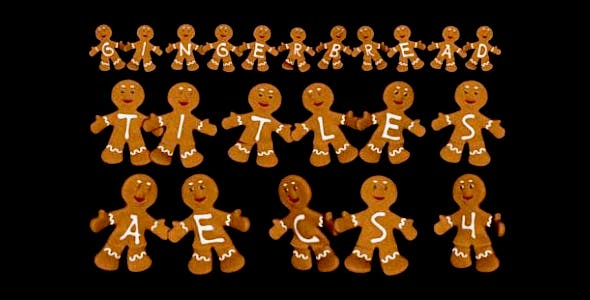 Gingerbread Titles AE Constructor - Download 3665933 Videohive
