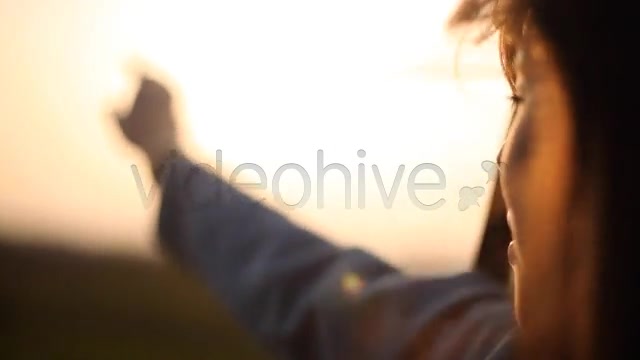 Girl Leaning Out Of Car 4  Videohive 7399899 Stock Footage Image 2