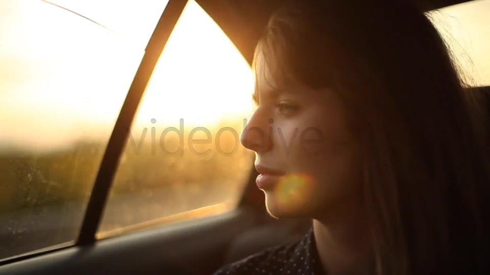 Girl Sitting In The Car 2  Videohive 5213323 Stock Footage Image 10