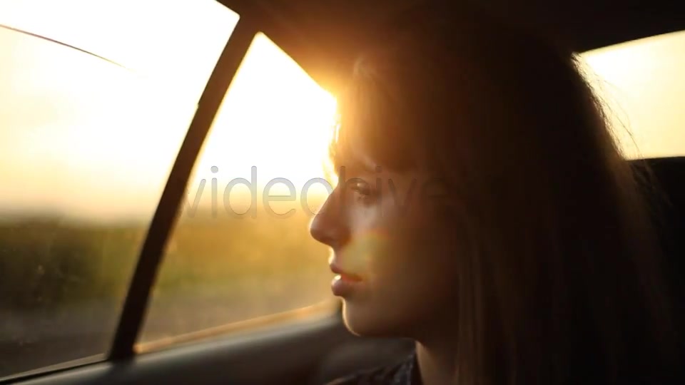 Girl Sitting In The Car 2  Videohive 5213323 Stock Footage Image 11
