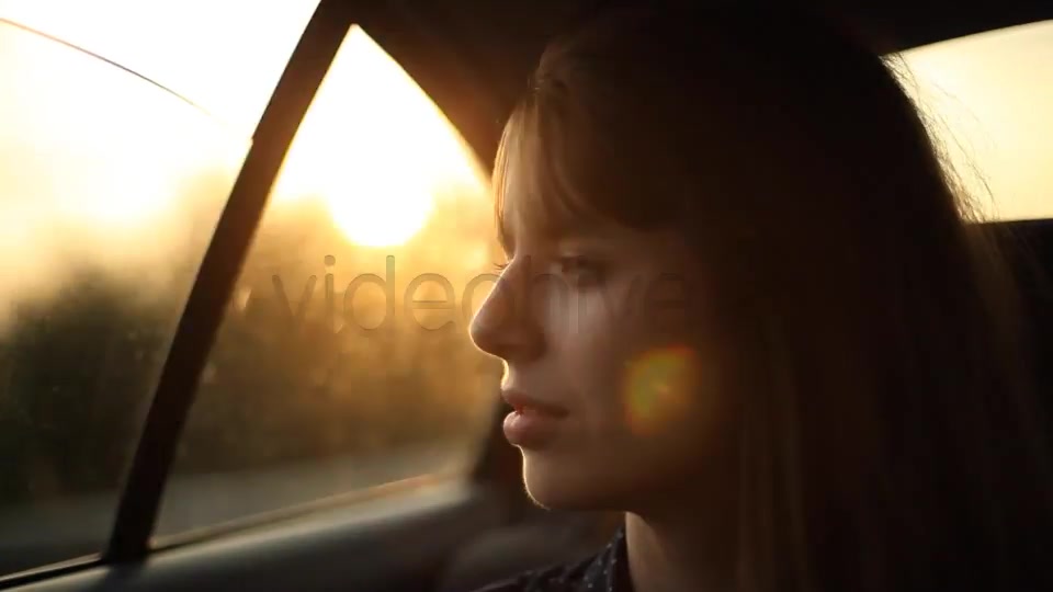 Girl Sitting In The Car 2  Videohive 5213323 Stock Footage Image 12