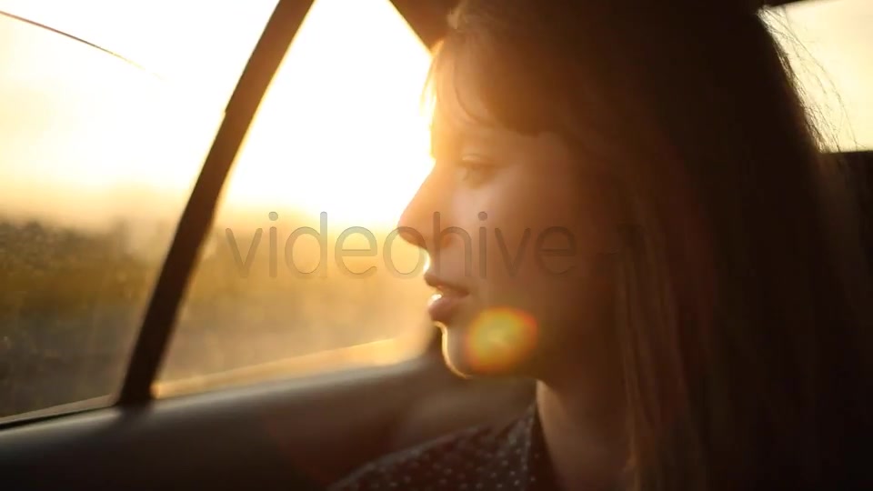 Girl Sitting In The Car 2  Videohive 5213323 Stock Footage Image 3