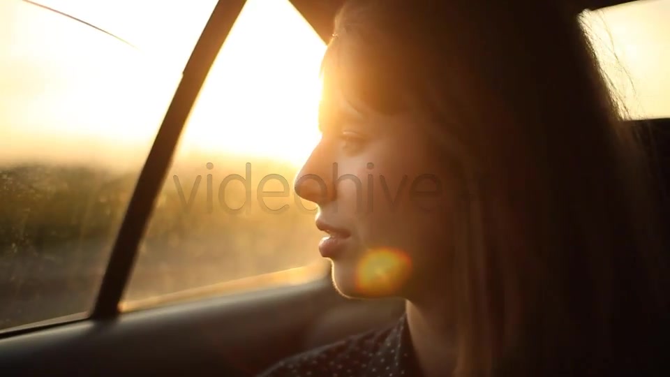 Girl Sitting In The Car 2  Videohive 5213323 Stock Footage Image 4