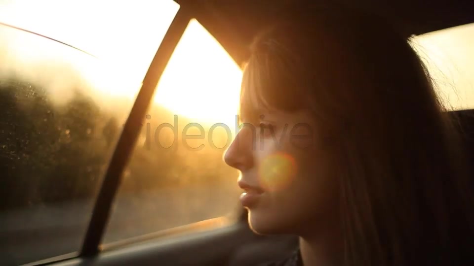 Girl Sitting In The Car 2  Videohive 5213323 Stock Footage Image 5