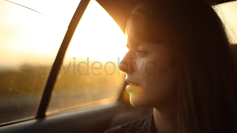 Girl Sitting In The Car 2  Videohive 5213323 Stock Footage Image 8