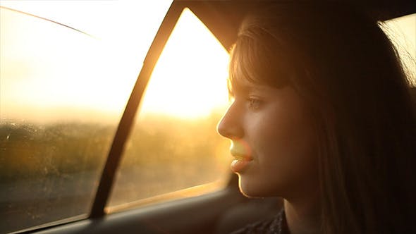Girl Sitting In The Car 2  - Videohive Download 5213323