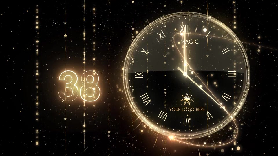 Glamorous New Year Countdown Clock 2020 Videohive 21124745 After Effects Image 3