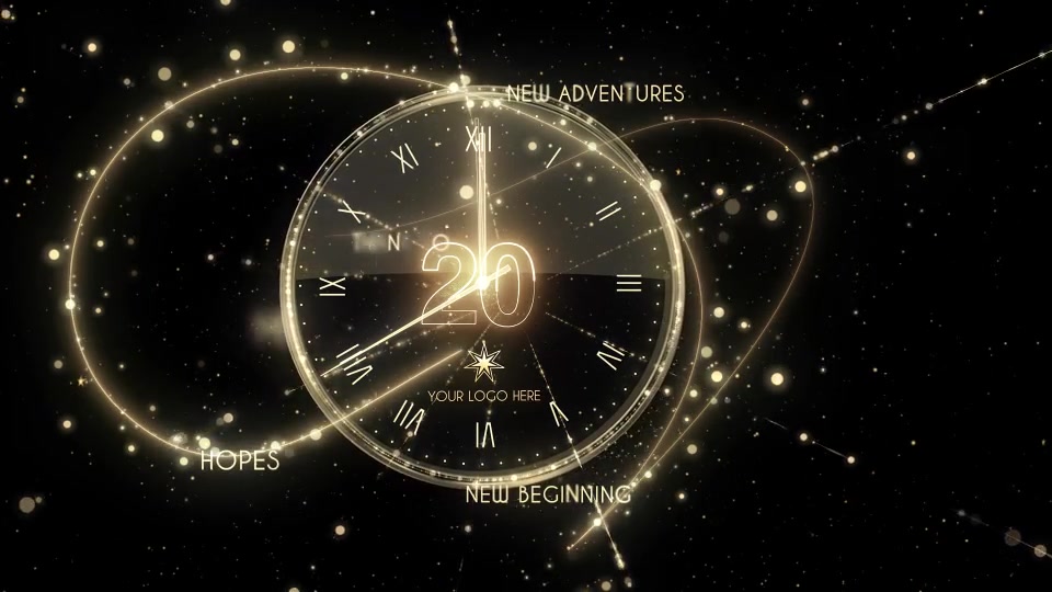 Glamorous New Year Countdown Clock 2020 Videohive 21124745 After Effects Image 5